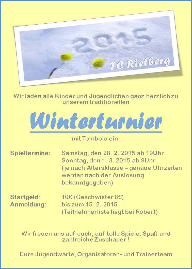 Winterrturnier 2015